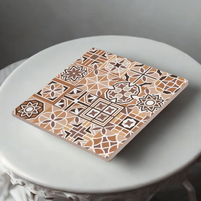 Heritage Bloom - Batik-Inspirierte Keramik Tiles Fliese (Von Creator hochgeladen)