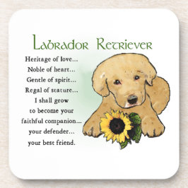 Heritage Gelbe Labrador Welpengeschenke Getränkeuntersetzer