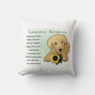 Heritage Gelbe Labrador Welpengeschenke Kissen