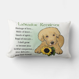 Heritage Gelbe Labrador Welpengeschenke Lendenkissen
