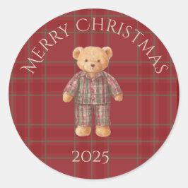 Heritage Holiday Bear Aufkleber