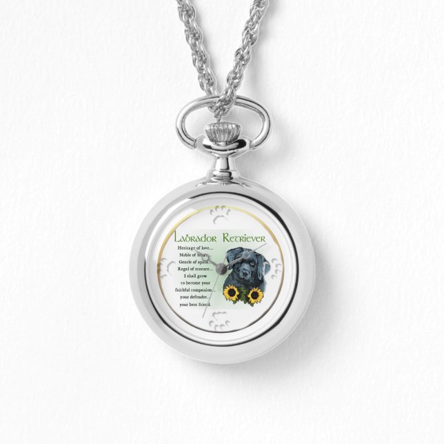 Heritage Labrador Retreiver Welpengeschenke Armbanduhr (Vorderseite)