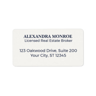 Heritage Luxury Real Estate Address Labels Adressaufkleber
