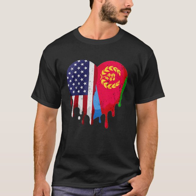 Heritage Month Eritrea Flag Heft T-Shirt (Vorderseite)