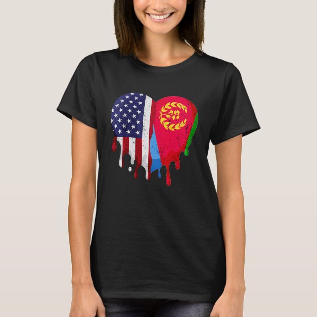 Heritage Month Eritrea Flag Heft T-Shirt (Vorderseite)