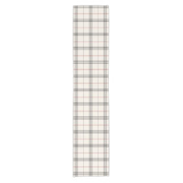 HERITAGE | Neutral Tartan Pattern Kurzer Tischläufer