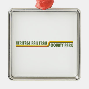 Heritage Rail Trail Landkreis Park Ornament Aus Metall
