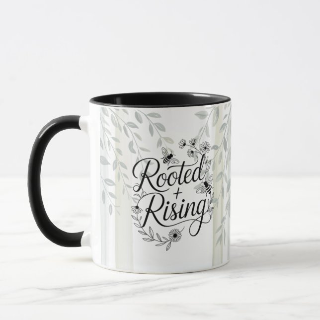 Heritage Rooted and Rising Botanical Quote Tasse (Links)