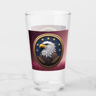 Heritage Weißkopfseeadler Vintage Americana Patrio Glas