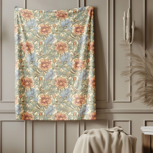 Heritage William Morris Style Raffinierte Touch Fleecedecke (Heritage William Morris Style Sophisticated Touch Fleece Blanket)