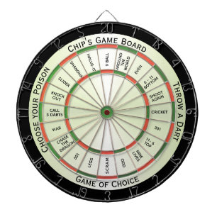 Herkömmliche Farbkombo-Persönliche Regelung Dartscheibe