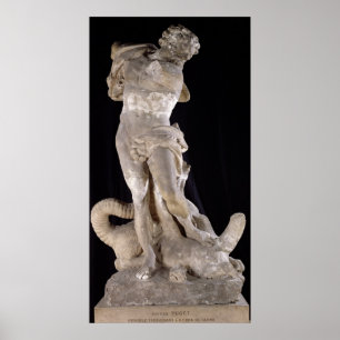 Herkules Bekämpft die Hydra von Lernaean Poster