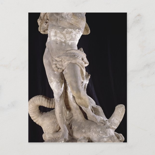 Herkules Bekämpft die Hydra von Lernaean Postkarte (Vorderseite)