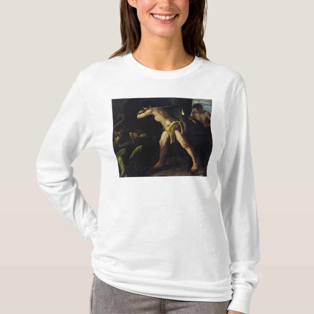 Herkules, der mit der Lernaean Hydra kämpft T-Shirt (Vorderseite)