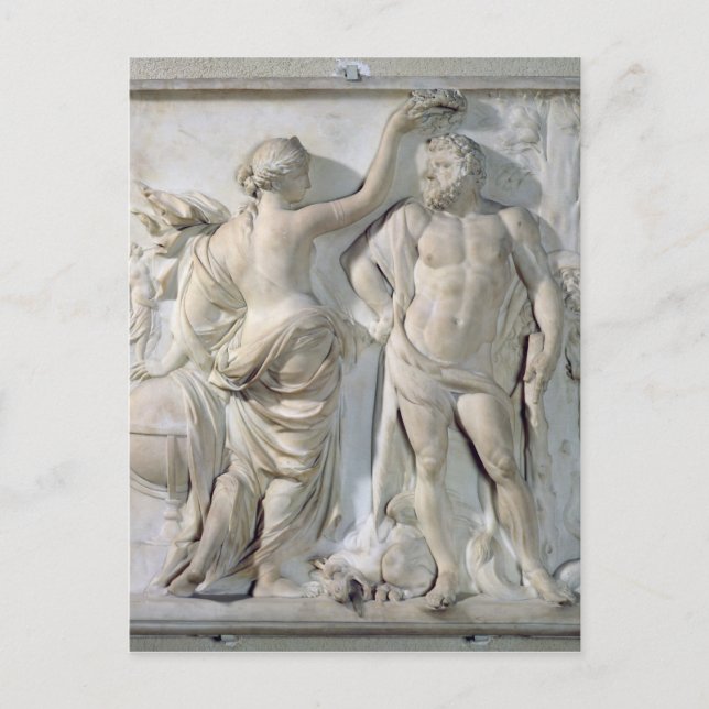 Herkules Krönt von Ruhm, 1671 Postkarte (Vorderseite)