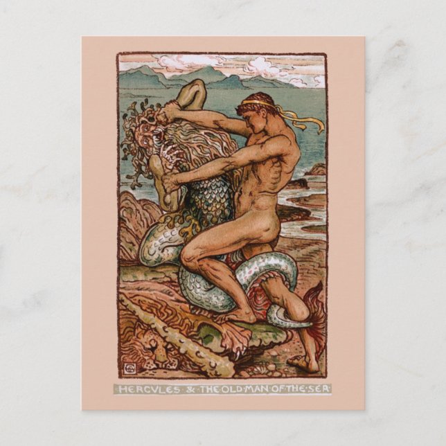Herkules Postkarte (Vorderseite)
