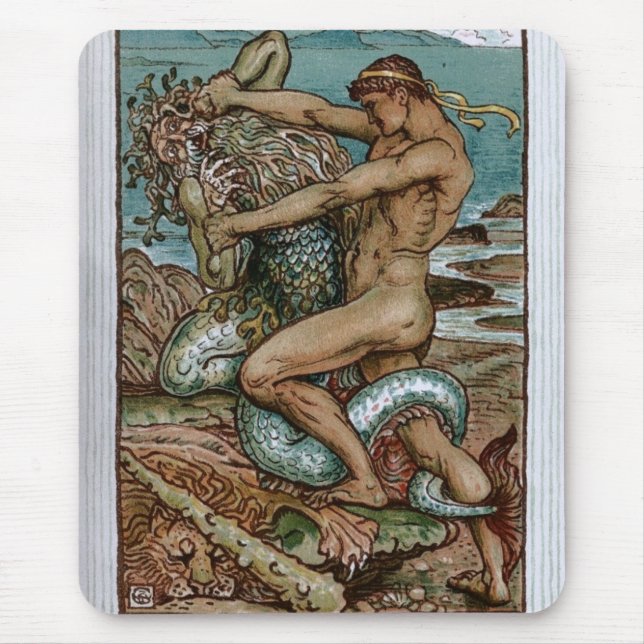 Herkules u. der alte Mann des Meeres Mousepad (Vorne)