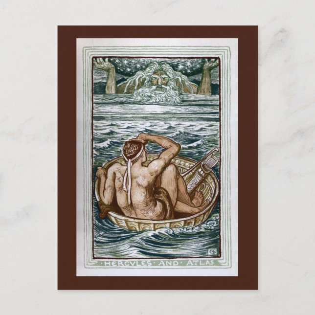Herkules und Atlas Postkarte (Vorderseite)
