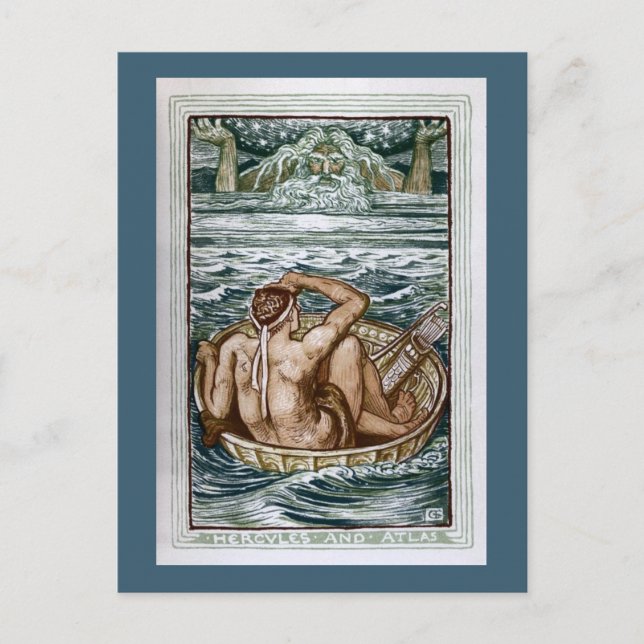 Herkules und Atlas Postkarte (Vorderseite)