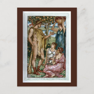 Herkules und die Nymphen Postkarte