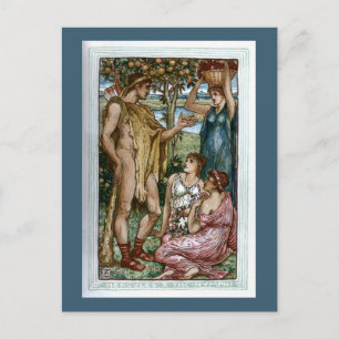 Herkules und die Nymphen Postkarte