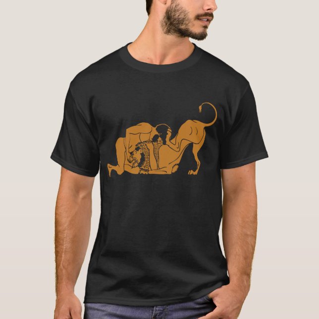 HERKULES und LÖWE T-Shirt (Vorderseite)
