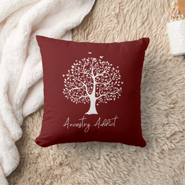 Herkunft Addict Family Tree Kissen (Decke)
