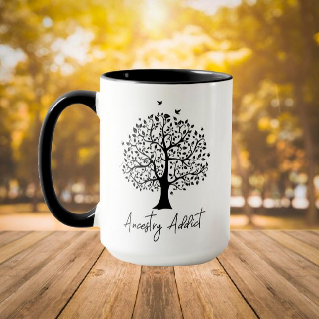 Herkunft Addict Family Tree Tasse (Von Creator hochgeladen)
