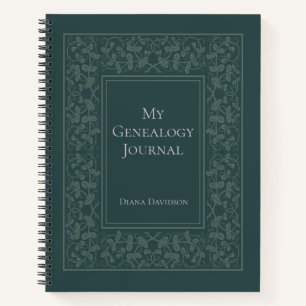 Herkunft der benutzerdefinierten Familiengenealogi Notizbuch