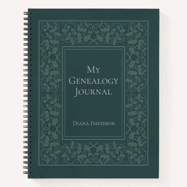 Herkunft der benutzerdefinierten Familiengenealogi Notizbuch (Vorderseite)
