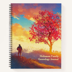 Herkunft der benutzerdefinierten Familiengenealogi Notizbuch