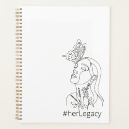 HerLegacy Minimalist Butterfly Empowering woman Planer