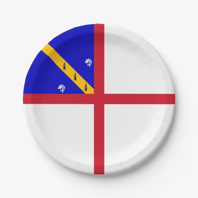 Herm Flag Pappteller (Vorderseite)