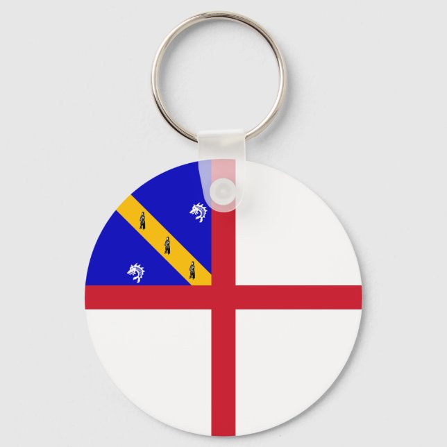 Herm-Flagge Schlüsselanhänger (Vorderseite)
