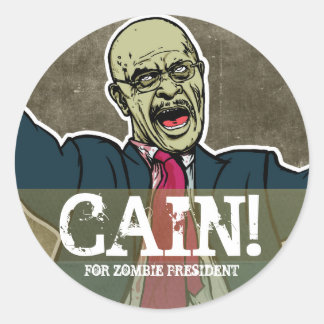 Herman Cain für Zombie-Präsident Sticker