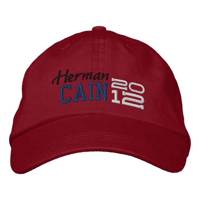 Herman Cain Zwölf 2012 Bestickte Kappe (Vorderseite)