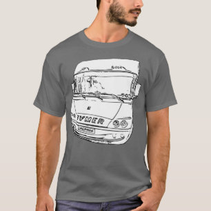 Herman der Hymer Wohnmobil Front Tinte T-Shirt