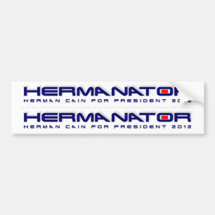 Herman Kain für Präsidenten 2012 Doppeltes Autoaufkleber