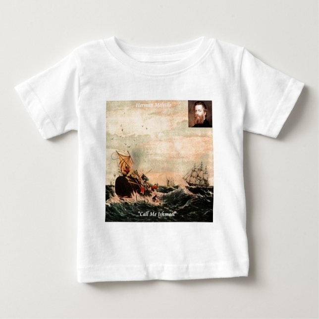 Herman Melville Call Me Ishmael Quote Baby T-shirt (Vorderseite)