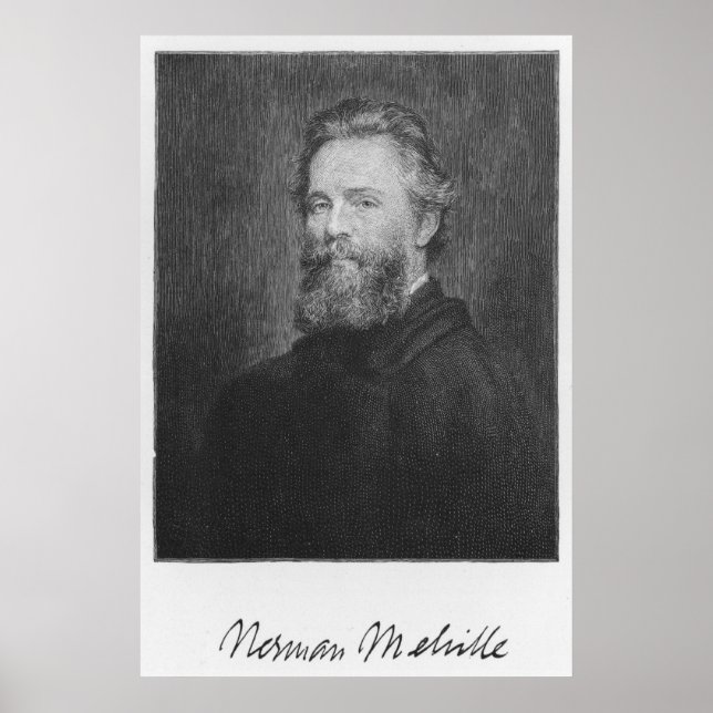 Herman Melville Large Art Print Poster (Vorne)