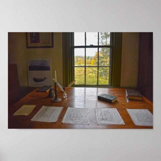Herman Melville's Window, Massachusetts Poster (Vorne)