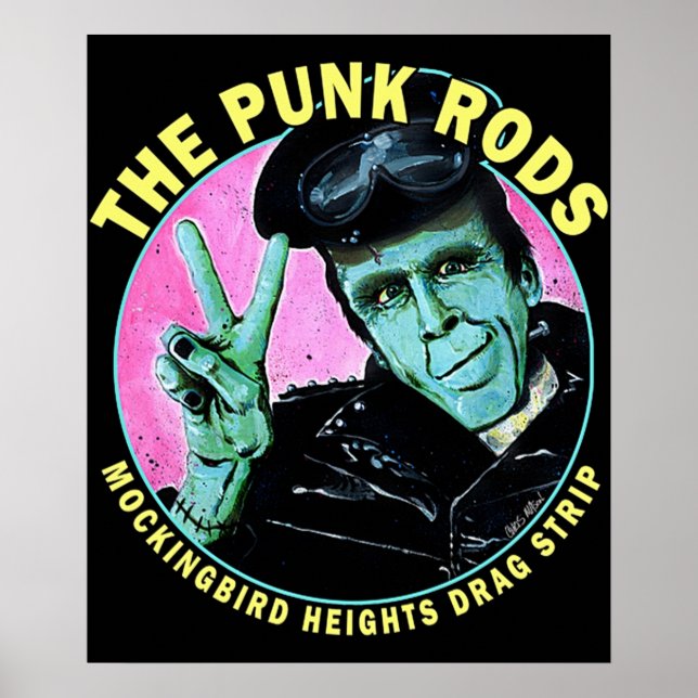 Herman Munster die Punk Rods Poster (Vorne)