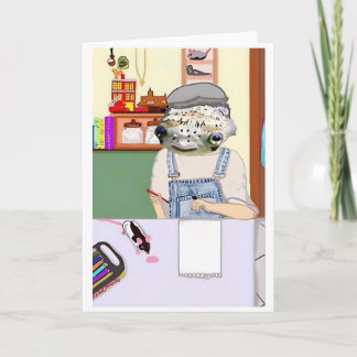 Herman The Vermin Rat 🐀 and Fishy pinkyjain Karte