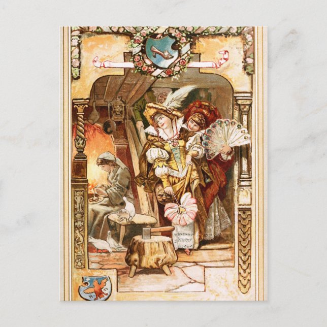 Hermann Vogel - Aschenputtel Postkarte (Vorderseite)