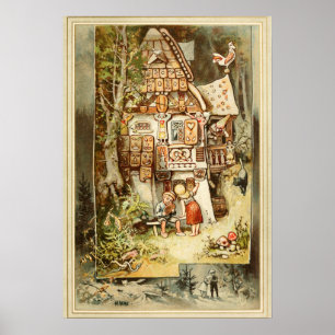 Hermann Vogel - Hansel und Grethel Poster