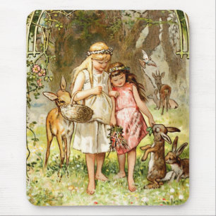 Hermann Vogel - Schneewittchen und Rosenrot Mousepad