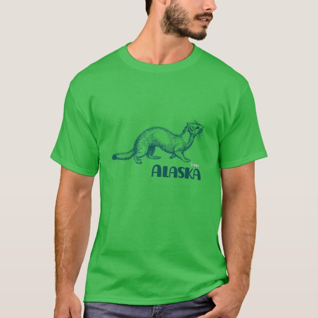 Hermelinzeichnung T-Shirt (Vorderseite)