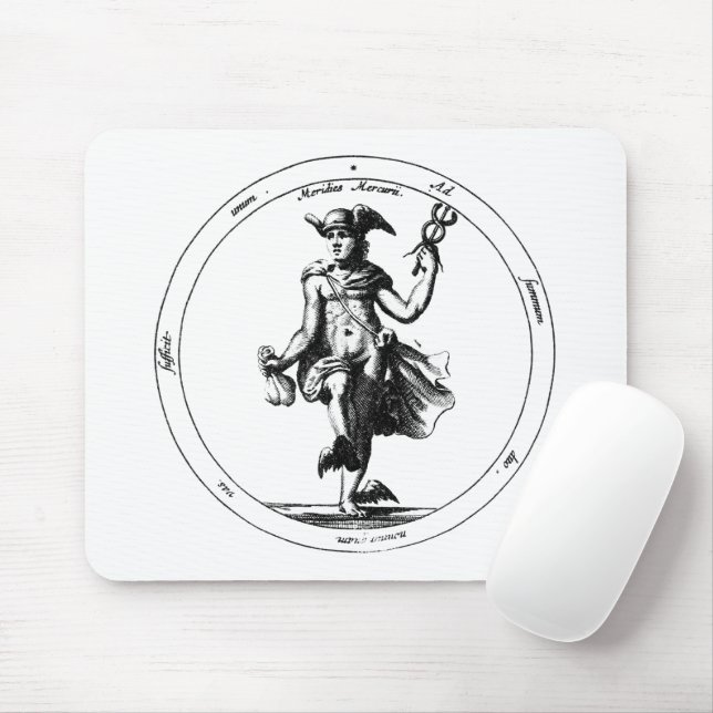 Hermes Alchemy Caduceus Mousepad (Mit Mouse)