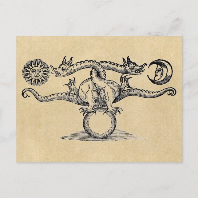 Hermes Bird Alchemy Postkarte (Vorderseite)