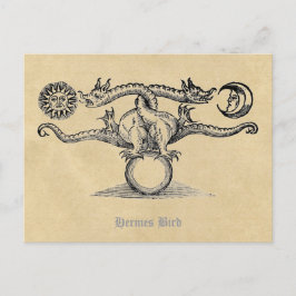 Hermes Bird Alchemy Postkarte